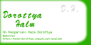 dorottya halm business card